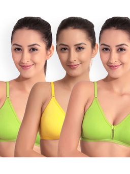 Floret - Pack Of 3 Solid T Shirt Bra - Multi-Color