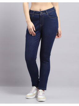 Monte Carlo - Women Solid Blue Denim