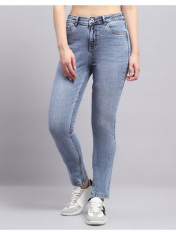 Monte Carlo - Women Solid Blue Denim