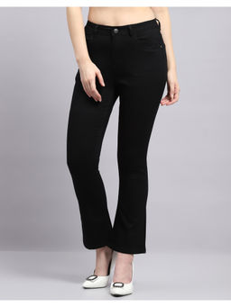 Monte Carlo - Women Solid Black Denim