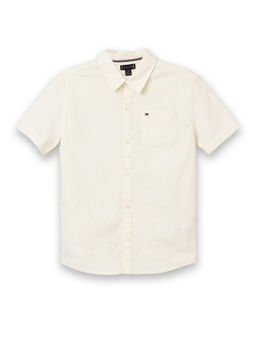 Tommy Hilfiger - Boys Yellow Regular Fit Stripes Shirt
