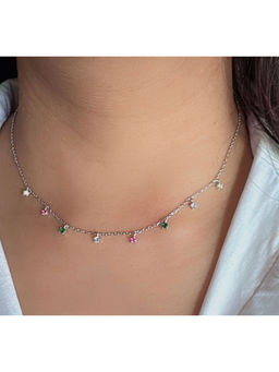 Mon Tresor - Vibrant Charm Necklace - Multi-Color