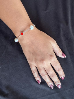 Mon Tresor - Pearl And Clover Bracelet - Multi-Color