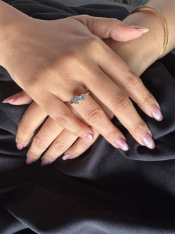 Mon Tresor - Big And Small Round Toi-Et-Moi Ring - White (5.5--7)