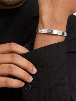TOUCH925 - Pure 925 Silver Cartier Men Silver Kada for Men