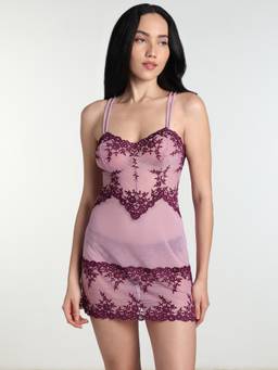 Wacoal - Lavender Embrace Lace Bridal Wear Short Lace Babydoll