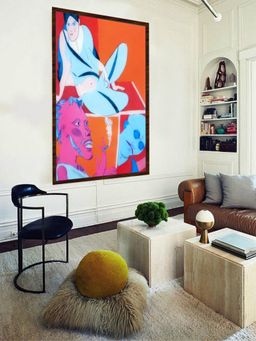 The Art House - Abstract Painting Multicolor (40X30 Inches)