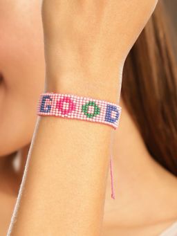 Priyaasi - Pink Beaded Bracelet