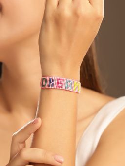 Priyaasi - Pink Beaded Bracelet