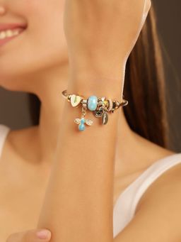 Priyaasi - Multi-Color Beaded Flora-Fauna Bracelet