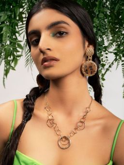 Priyaasi - Cheetah Printed Drop Earrings