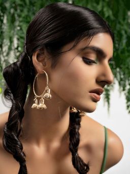 Priyaasi - Gold Coloured Drop Earrings