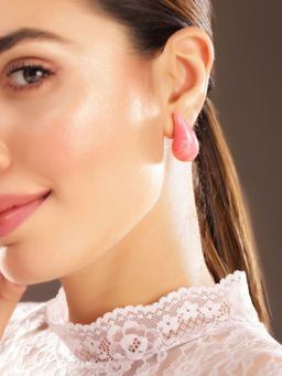 Priyaasi - Pink Water Droplet Earrings