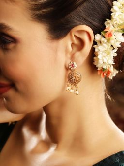 Priyaasi - Gold Plated Drop Earrings