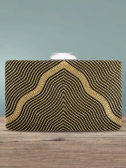 Peora - Clutch Purses for Women Wedding Handmade Evening Handbags Party Bridal Clutch -C42BL