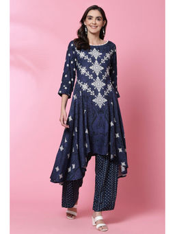 Biba - Indigo Flared Kurta