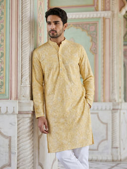 Jompers - Orange Emrbroidered Kurta
