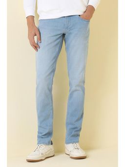Allen Solly - Men Light Blue Light Wash Jeans
