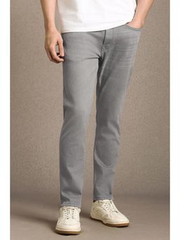 Louis Philippe - Men Grey Light Smart Fit Jeans