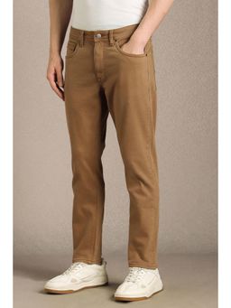Louis Philippe - Men Brown Dark Smart Fit Jeans