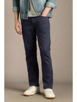 Louis Philippe - Men Navy Blue Dark Slim Fit Jeans