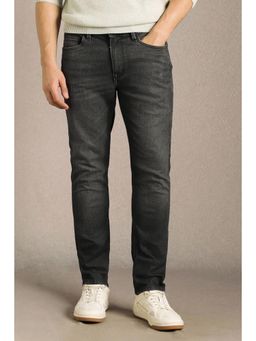 Louis Philippe - Men Black Mid Slim Fit Jeans