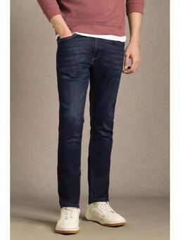 Louis Philippe - Men Navy Blue Light Super Slim Fit Jeans