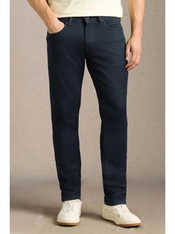 Louis Philippe - Men Navy Blue Dark Slim Fit Jeans
