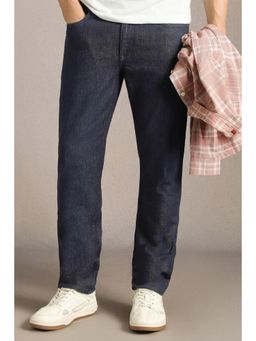 Louis Philippe - Men Navy Blue Mid Slim Fit Jeans