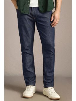 Louis Philippe - Men Navy Blue Mid Slim Fit Jeans