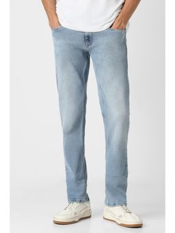 Peter England - Men Light Blue Light Wash Jeans