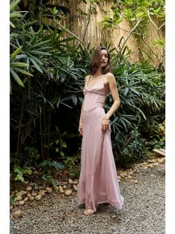 IT GIRL - Grace Pink Corset Bodice Dress