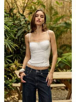IT GIRL - Heidi White Top