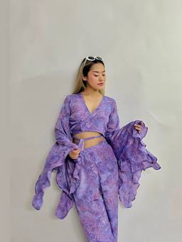 Shubh Shree Studio - Purple Passion Crop Top