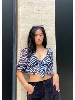 Shubh Shree Studio - Zebra It Up Multicolor Top