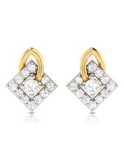 Fiona Diamonds - Diagonal Lab Grown Diamond Earrings