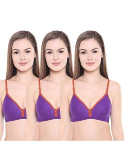 Bodycare - Pack of 3 Seamless Cup Bra In Wine Colour