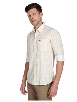 Arrow - Sports Beige Floral Print Casual Shirt