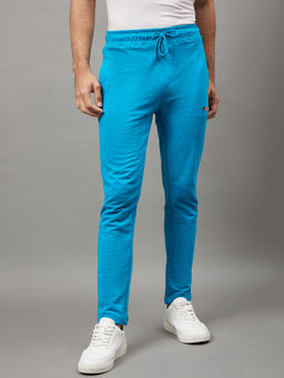 Club York - Blue Solid Trackpants