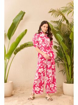 IMANA - Pink Floral Printed Co-Ord Set