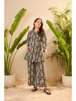 IMANA - Black Printed Ikat Co-Ord Set