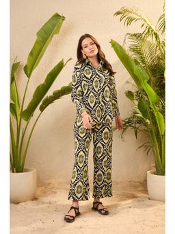 IMANA - Black Printed Ikat Co-Ord Set