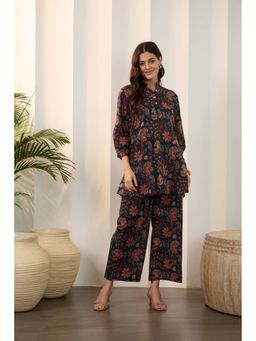 IMANA - Blue Floral Printed Co-Ord Set