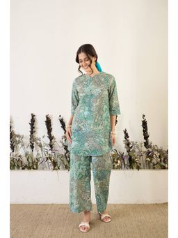 IMANA - Green Floral Printed Co-Ord Set