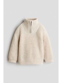 H&M - Boys Beige Zip-Top Jumper