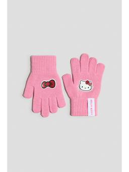 H&M - Girls Pink Appliqued Gloves