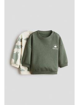 H&M - Boys Multi-Color 2-Pack Printed Sweatshirts