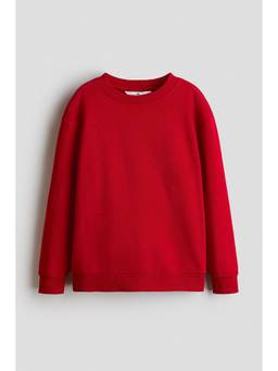 H&M - Boys Red Brushed-Inside Sweatshirt