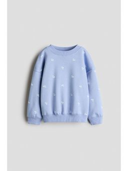 H&M - Girls Blue Brushed-Inside Sweatshirt