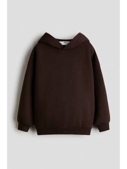 H&M - Boys Brown Brushed-Inside Hoodie